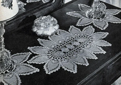 Pineapple Vanity Set Pattern #7863