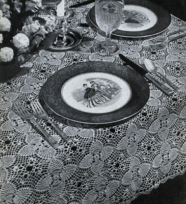 Pineapple Tablecloth Pattern #7866-A