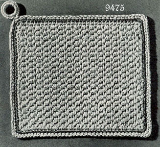 Square Solid Potholder Pattern #9475
