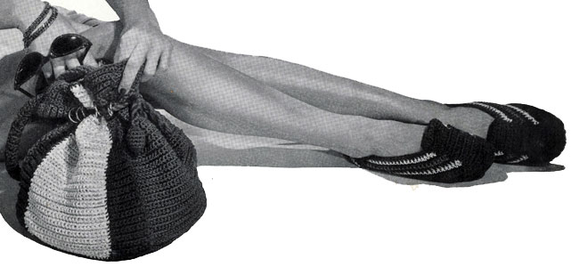 Beach Bag and Slippers Pattern