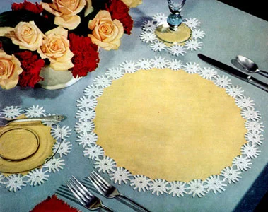 Daisy Luncheon Set Pattern