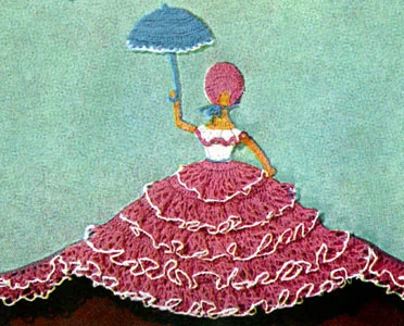Crinoline Cameo Motif Pillow Case Pattern