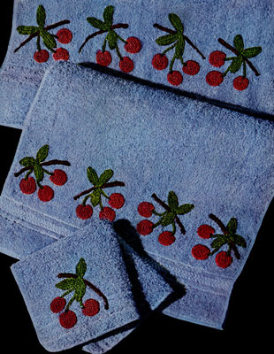 Cherry Bath Set Decorative Crochet Pattern