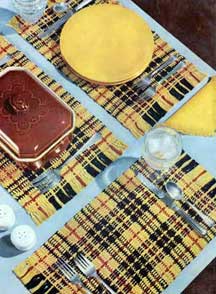 Tartan Place Mats and Potholders Pattern #S-87