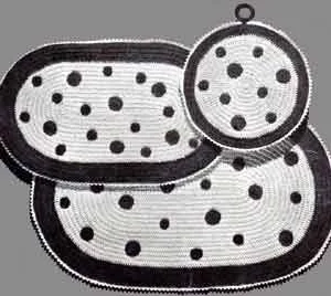 Polka Dot Potholder Pattern #S-92