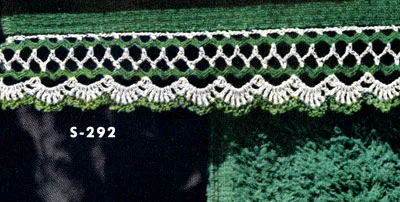 Rick Rack Edging on Guest Towel Pattern