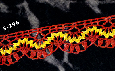 Yellow Rick Rack Edging Pattern