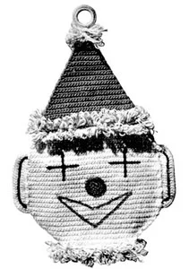 Circus Clown Potholder Pattern #S-349