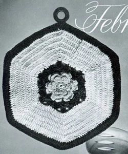 Irish Rose Potholder Pattern #S-351