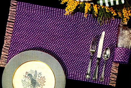 Tweed Place Mat & Glass Jacket Pattern