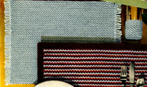 Sophisticate Place Mat & Glass Jacket Pattern