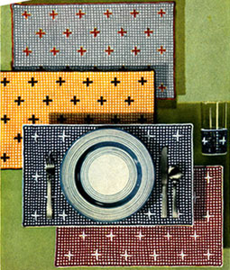 Clematis Place Mat & Glass Jacket Pattern