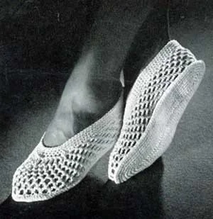 Open Mesh Slippers Pattern #S-432