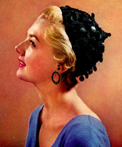 Sequin Trim Hat Pattern #S-452