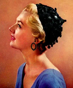 Sequin Trim Hat Pattern #S-452