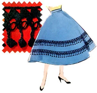Ball Fringe Trim Pattern #S-457