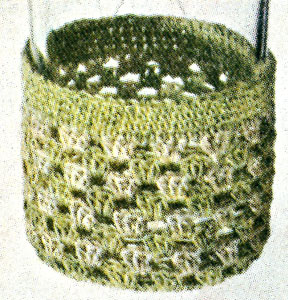 Chartreuse and Ecru Glass Jacket Pattern