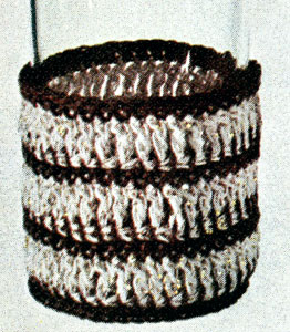 Brown and White Glass Jacket Pattern