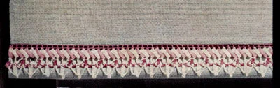 Towel Edging with Rick-Rack Pattern