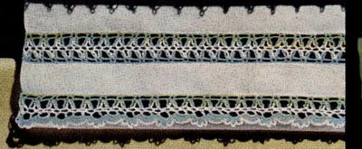 Edging and Insertion for White Guest Towel Pattern