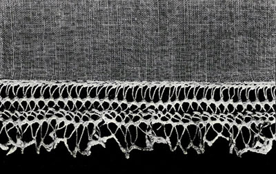Curtain-Towel Edging Pattern Close up