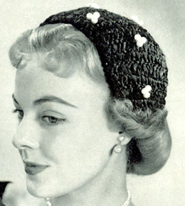 Half Shell Ribbon Hat Pattern