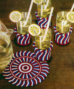 Peppermint Stick Refreshment Set Pattern