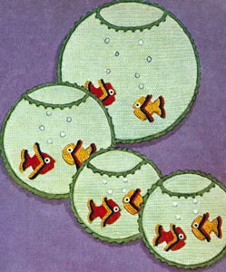 Aquarium Hot Plate Set & Pot Holders Pattern