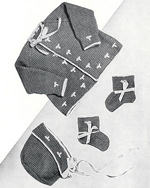 Crochet Baby Set Pattern #727