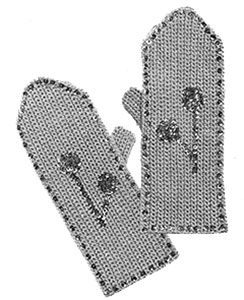 Ladies Mittens Pattern #617