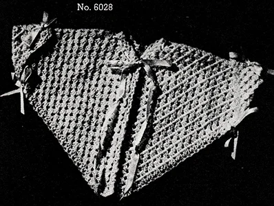 Baby's Crocheted Sacque Pattern #6028