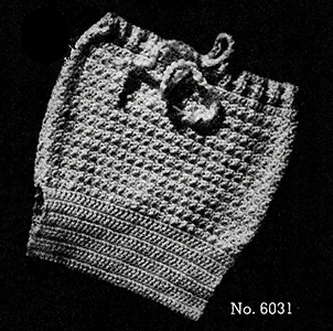Baby's Crocheted Soaker Pattern #6031