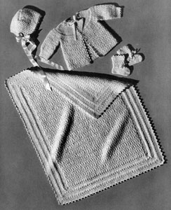 Infant's Star Stitch Set Pattern