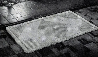 Textured Loveliness Crochet Rug Pattern