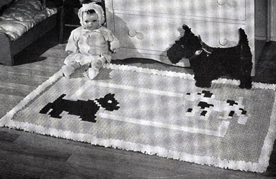 Playmates Crocheted Nursery Rug Pattern
