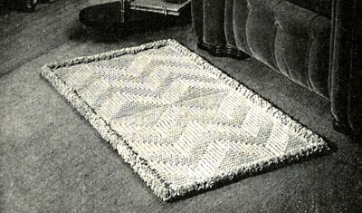 Spotlight on Texture Crocheted Rug Pattern