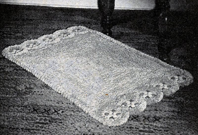 For Gracious Living Rug in Loop Stitch Pattern