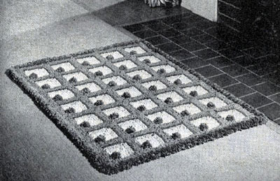 So Gay It Sings Rug in Loop Stitch Pattern