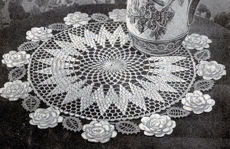 Rose Circle Doily Pattern