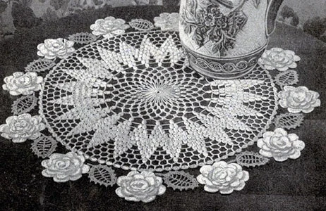 Rose Circle Doily Pattern