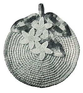 Orange Blossom Time Potholder Pattern #5