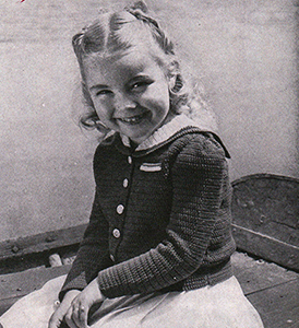 Sailor's Sweetheart Crocheted Jacket Pattern #808
