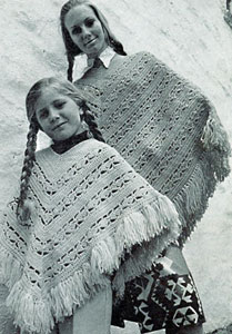 Mother-Daughter Poncho