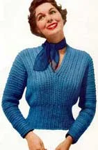 Crocheted Slipon Sweater Pattern | Sizes 12 (14, 16) 
