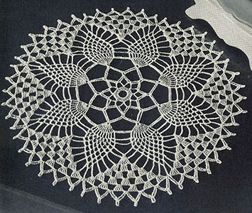 Pineapple Petals Doily Pattern #12-50