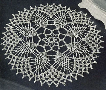 Pineapple Petals Doily Pattern #12-50