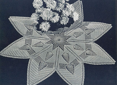 Shining Star Doily Pattern #12-51