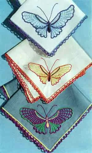 Butterfly Handkerchiefs Pattern #S-44