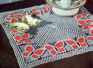 Butterfly Night Table Doily Pattern #S-55