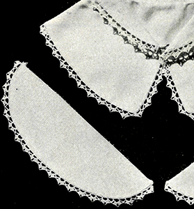 Collar and Cuff Set Edging Pattern #24C